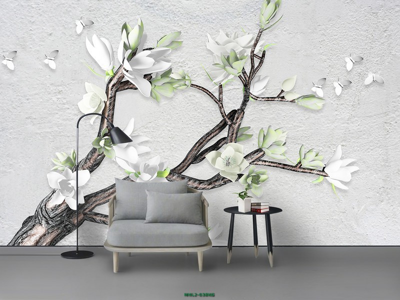 Cành hoa mộc lan MHL2-038KG